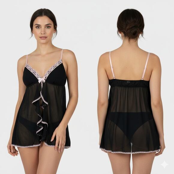 Apt. 9 Intimates Other - Apt. 9 Intimates XL Black Lingerie Nightie Padded Bust
